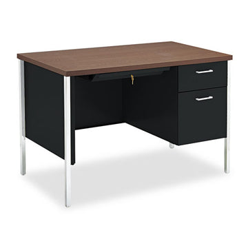 HON® 34000 Series Right Pedestal Desk, 45.25" X 24" X 29.5", Harvest-putty freeshipping - TVN Wholesale